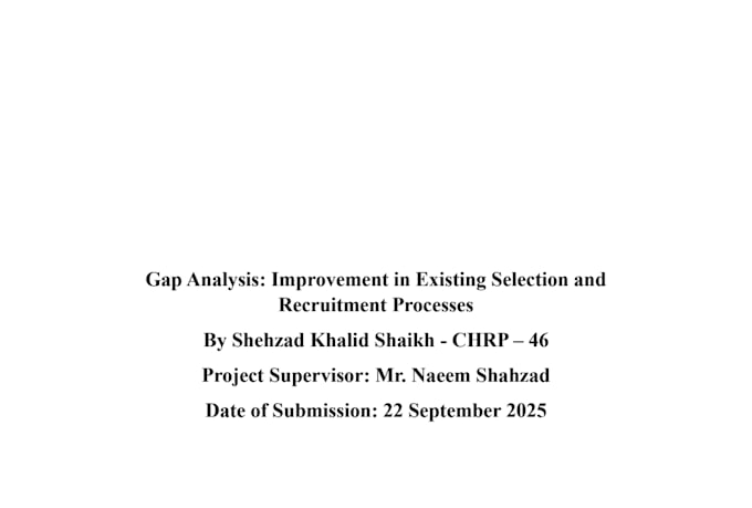 design a professional recruitment and selection process